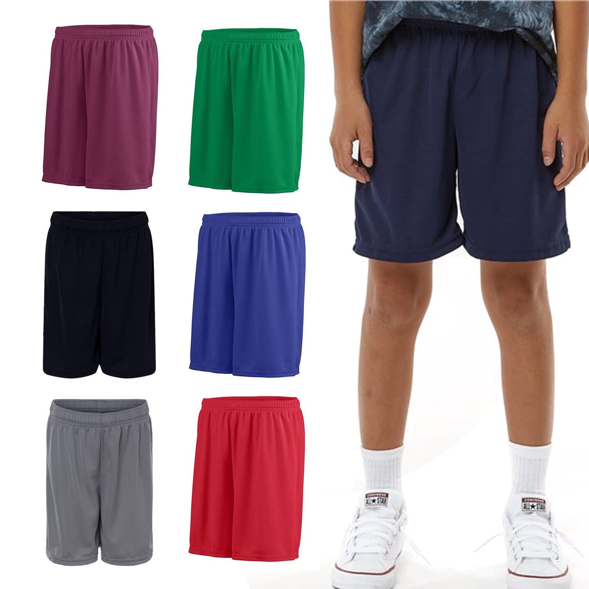 Augusta Sportswear® Youth Octane Shorts - 1426 | 100% polyester wicking Knit