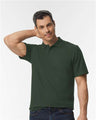 Gildan® Softstyle Adult Pique Polo Short Sleeve Crew-Neck T-Shirt