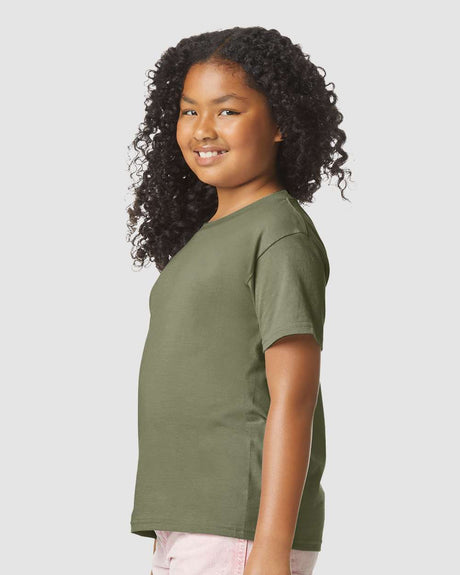 Gildan Youth Softstyle CVC Tee | Lightweight Crew Shirt