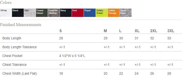 Gildan® Dryblend Pocket Crewneck Short Sleeve T-Shirt Cotton Polyester Blend