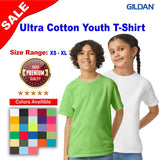 Gildan® Ultra Cotton Youth Crew-Neck Short Sleeve T-Shirt