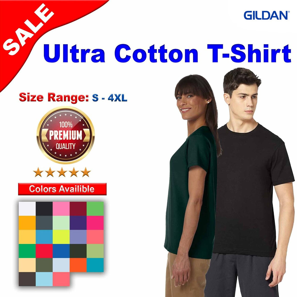 Gildan® Ultra Cotton Short Sleeve Crewneck T-Shirt