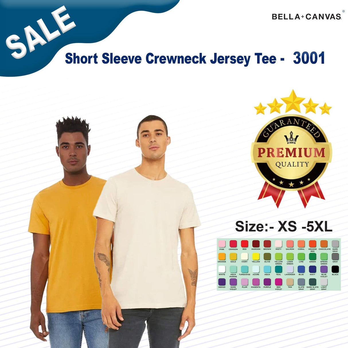 BELLA+CANVAS® Short Sleeve Crewneck Jersey Tee