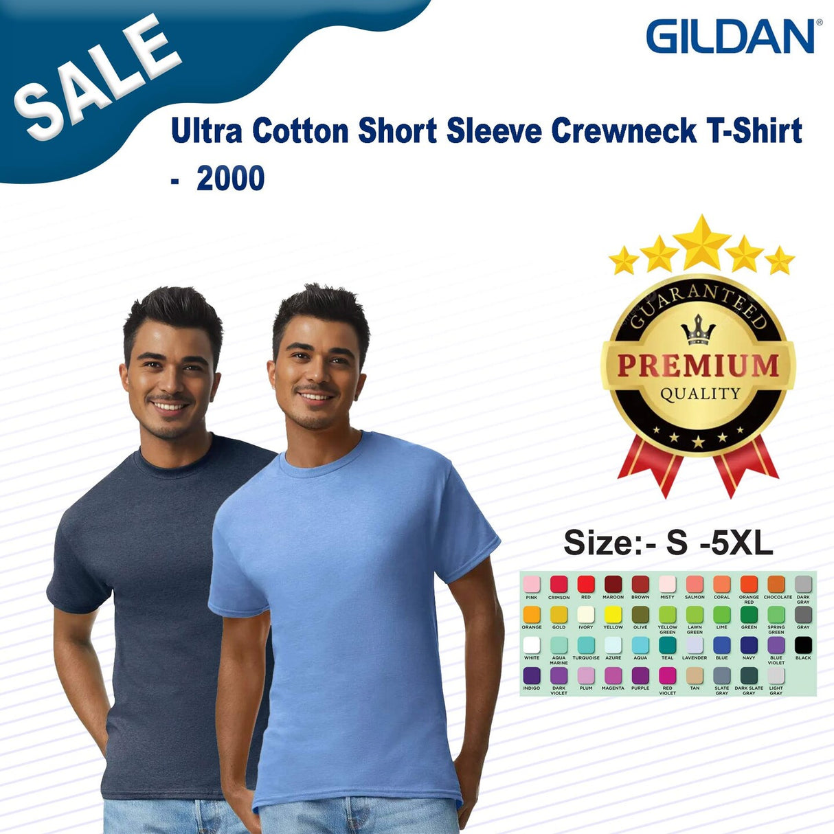 Gildan® Ultra Cotton Short Sleeve Crewneck T-Shirt