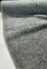 Soft Tweed Mont Clair Chenille Upholstery Fabric - Gray Battleship, 56" Width (By The Yard)