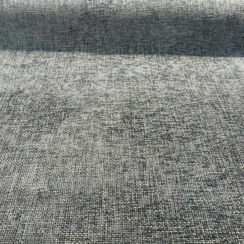 Soft Tweed Mont Clair Chenille Upholstery Fabric - Gray Battleship, 56" Width (By The Yard)