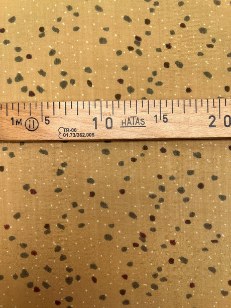 Acrylic Woven Printed Brown Beige Fabric