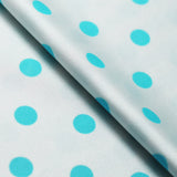 Candy Dots And Stripes Polyester Spandex Fabric - Pastel Pink, Aqua And White, Polka Dots And Stripes, 58/60" Width (1 Yard)