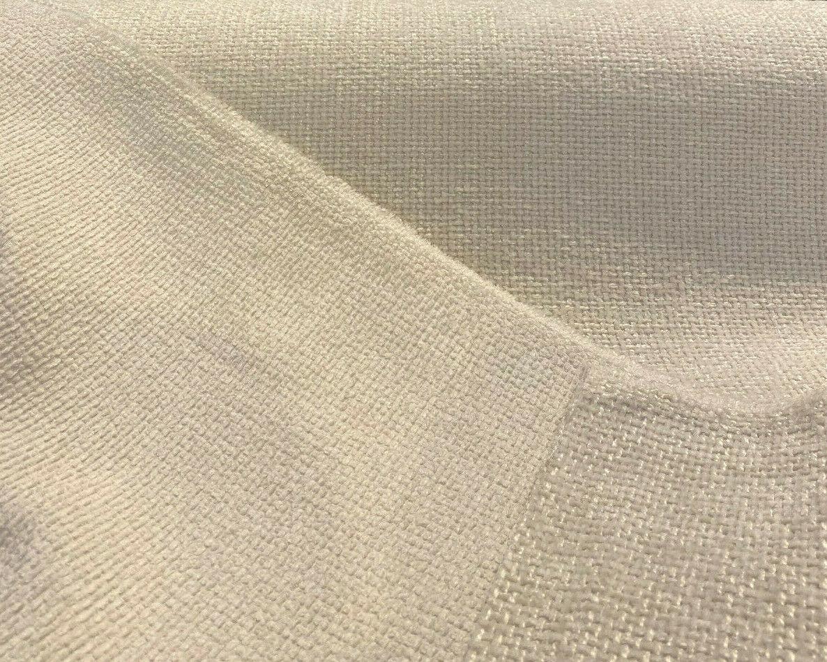 Soft Tweed Mont Clair Chenille Upholstery Fabric - White Cloud, 56" Width (1 Yard)