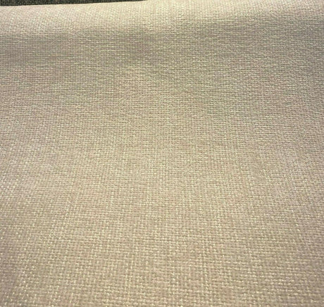 Soft Tweed Mont Clair Chenille Upholstery Fabric - White Cloud, 56" Width (1 Yard)