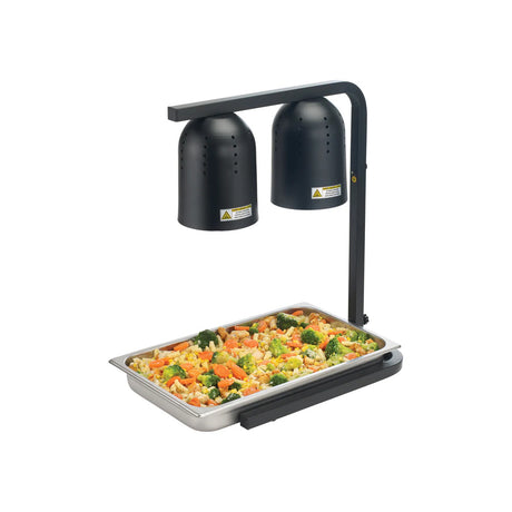 Winco 3 Position Black Electric Heat Lamp