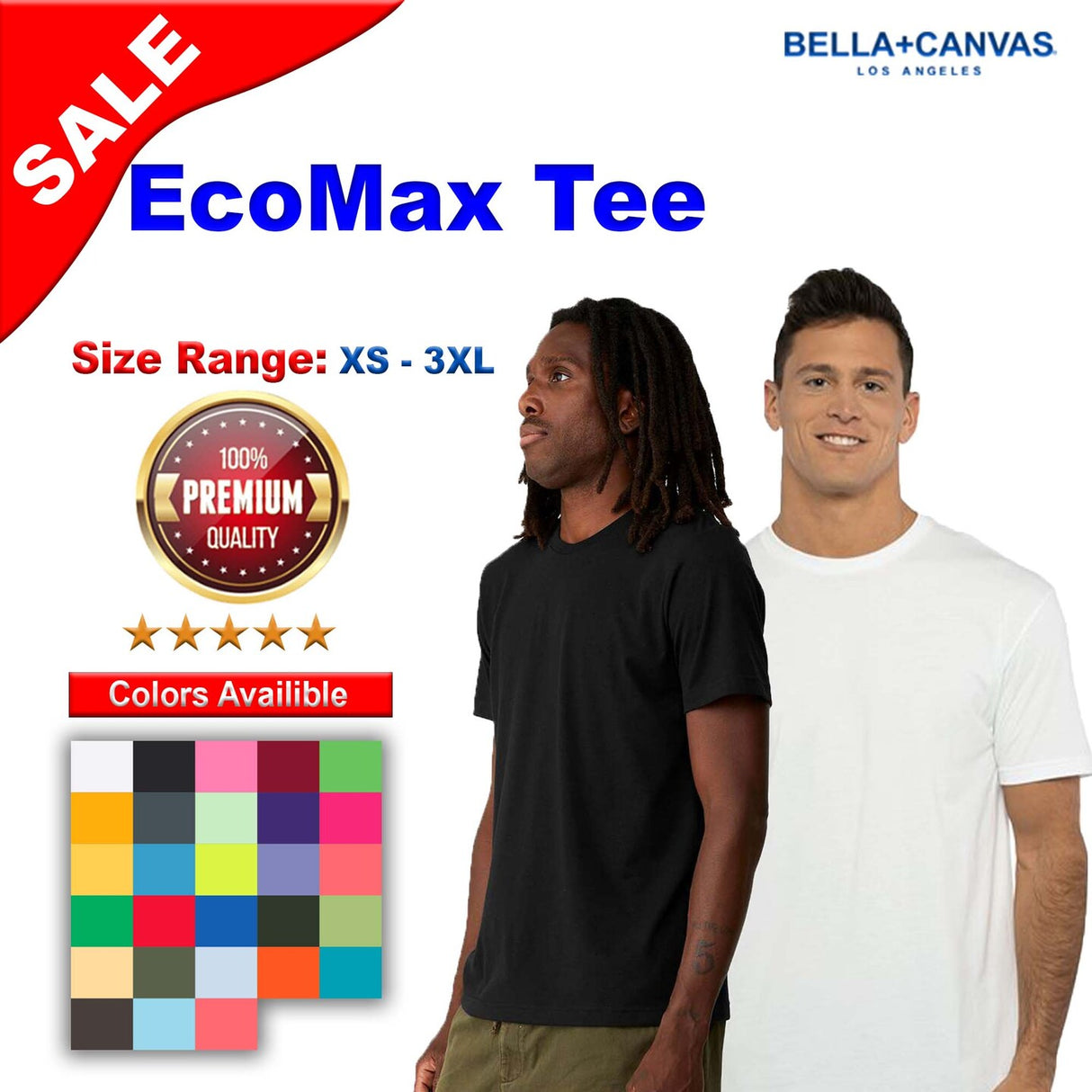BELLA + CANVAS® Ecomax Crewneck Short Sleeve Tee