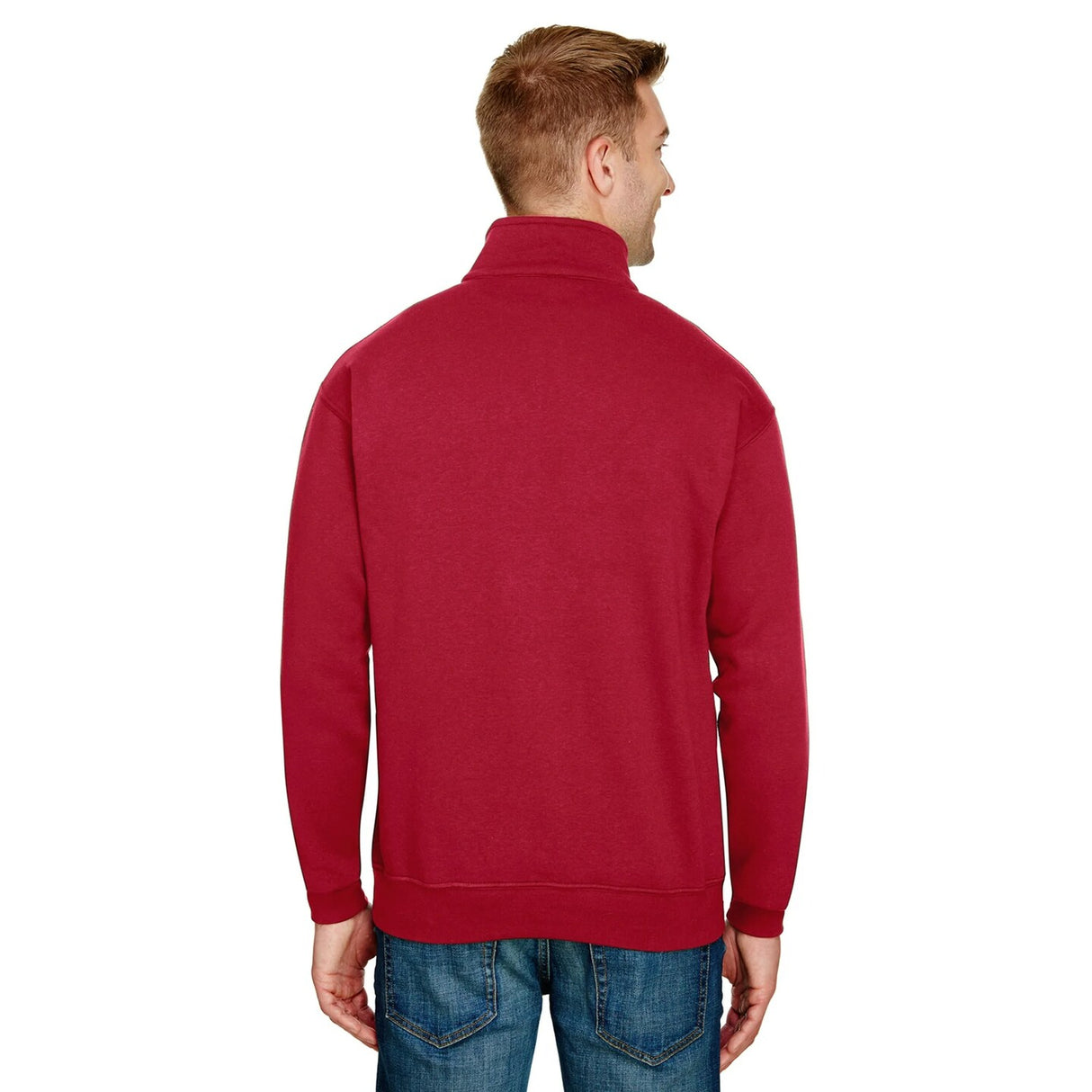 JERZEES® Nublend Cadet Collar Quarter-Zip Long Sleeve Sweatshirt