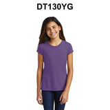 District® Girls Perfect Tri Short Sleeve Crew Neck Tee
