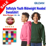 Gildan® Softstyle Youth Midweight Hooded Sweatshirt