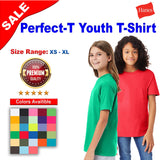 Hanes® Perfect-T Youth Crew Neck Short Sleeve T-Shirt