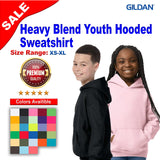 Gildan® Heavy Blend Youth Hooded Long Sleeve Sweatshirt