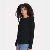 Next Level® Women's Cotton Relaxed Crewneck Long Sleeve T-Shirt
