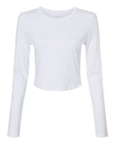 BELLA + CANVAS® Women's Micro Rib Boat Long Sleeve Baby Tee