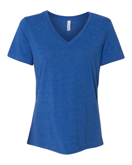 BELLA + CANVAS® Women's Relaxed Triblend Short Sleeve V-Neck Tee