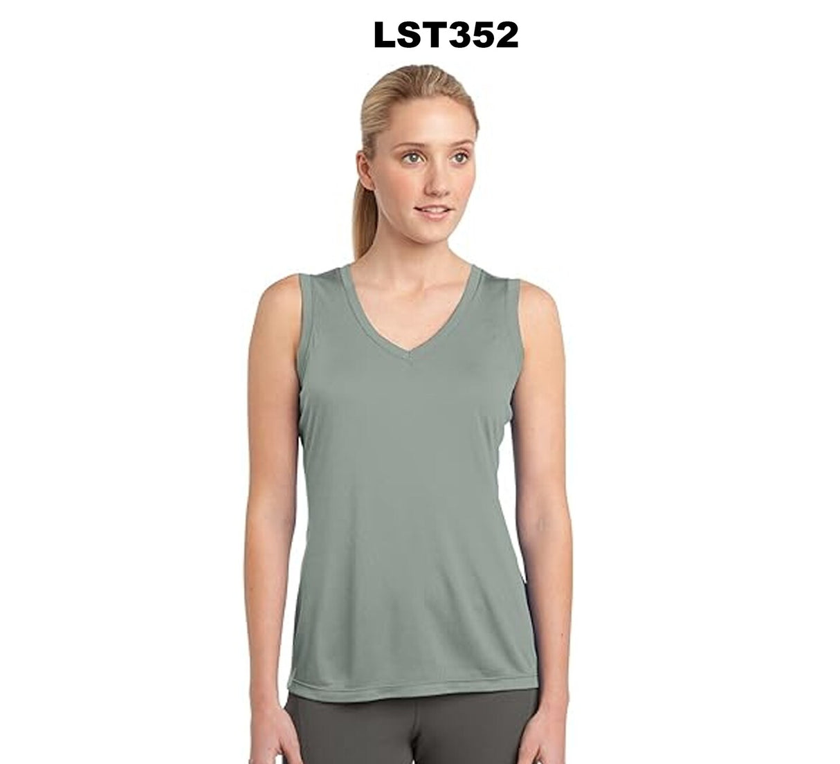 Sport-Tek® Ladies Sleeveless PosiCharge Competitor V-Neck T-Shirt
