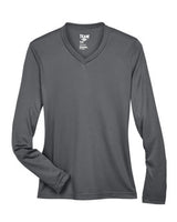 Team 365® V Neck Ladies Zone Performance Long Sleeve T-Shirt