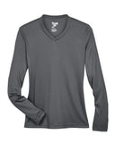 Team 365® V Neck Ladies Zone Performance Long Sleeve T-Shirt