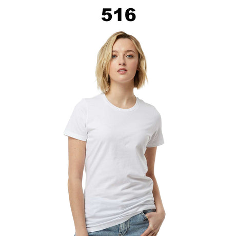 Tultex® Women's Premium Cotton Crew Neck Short Sleeve T-Shirt
