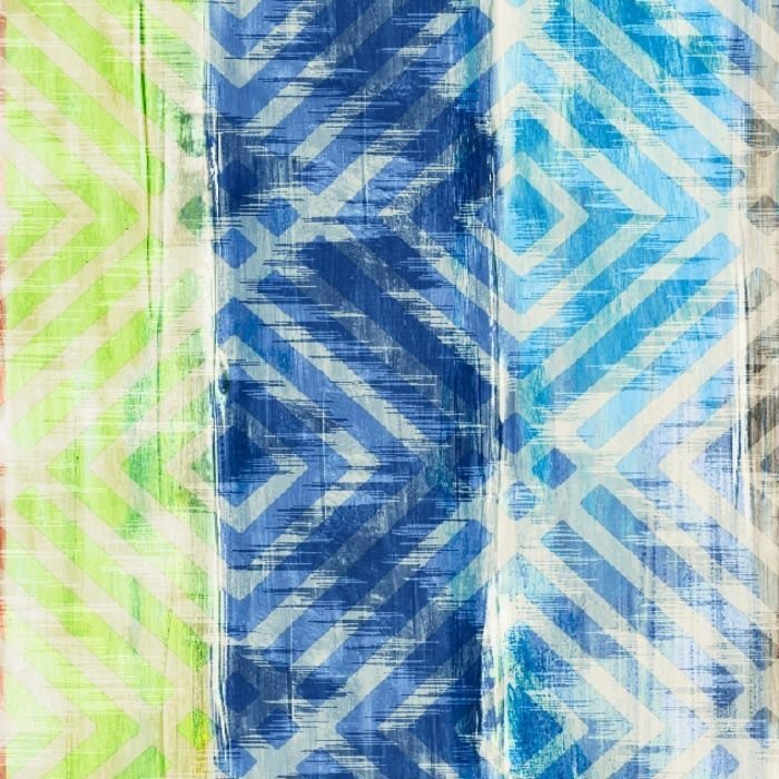 Printed Spandex Ethnic Dye Stripe Fabric