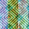 Printed Spandex Ethnic Dye Stripe Fabric