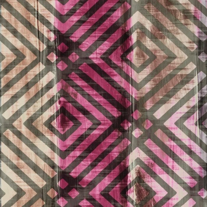 Printed Spandex Ethnic Dye Stripe Fabric