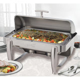 Winco Virtuoso Collection Full Size Roll Top Chafer