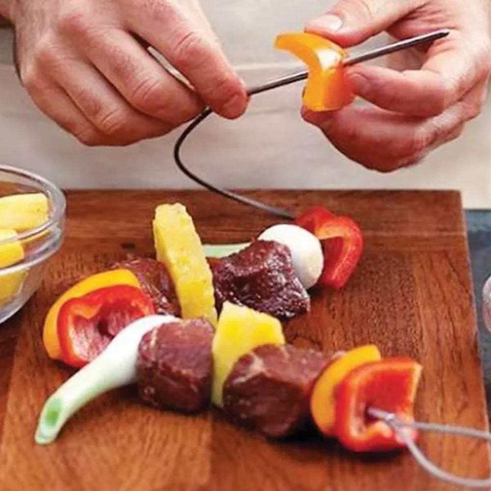 Norpro Stainless Steel Flexible Skewers, Set of 4