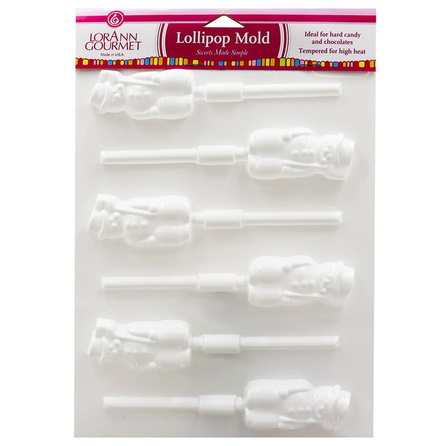 LorAnn Snowman Lollipop Sheet Mold