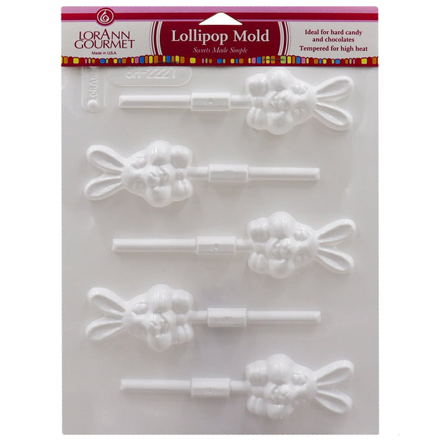 LorAnn Easter Bunny Rabbits Lollipop Sheet Mold