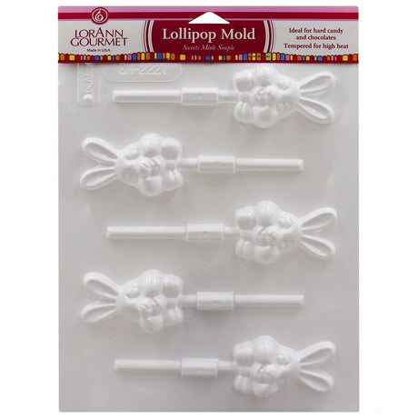 LorAnn Easter Bunny Rabbits Lollipop Sheet Mold