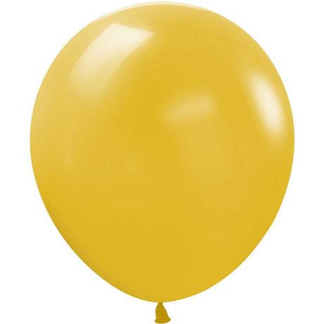 Latex Balloons 18 Inch Mustard