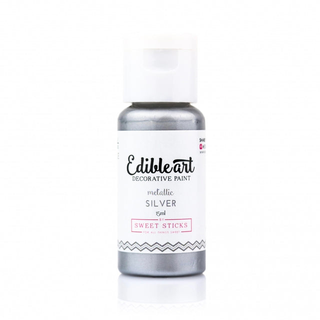 Edible Art Silver Metallic Food Paint, 15ml