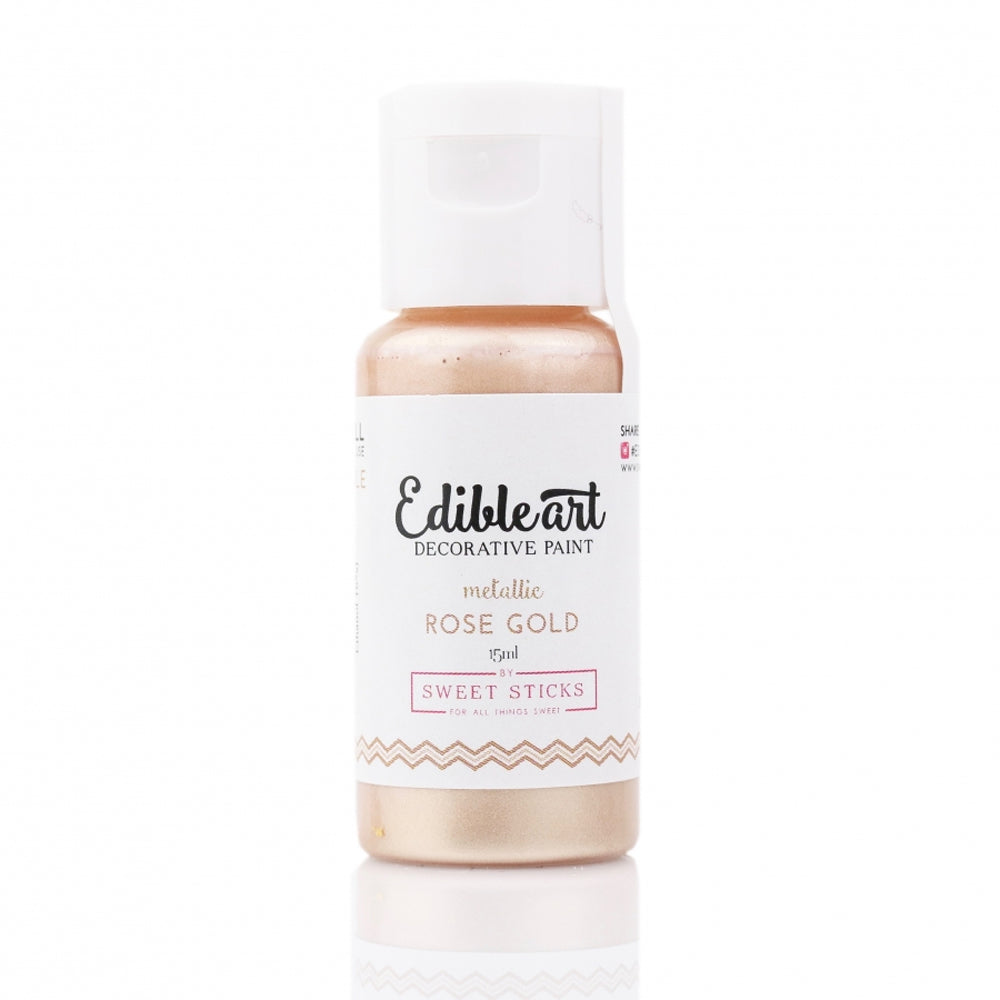 Edible Art Rose Gold Metallic Food Paint, 15ml