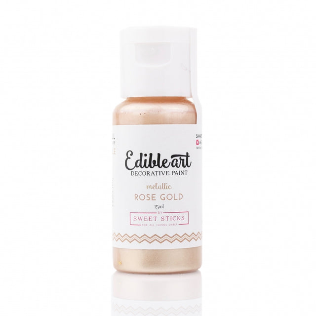 Edible Art Rose Gold Metallic Food Paint, 15ml