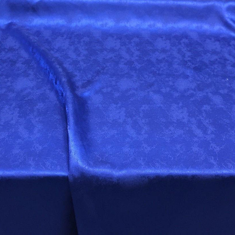 Royal Blue Exquisiteness Polyester Fabric - Royal Blue, Woven, 120" Width (By The Yard)