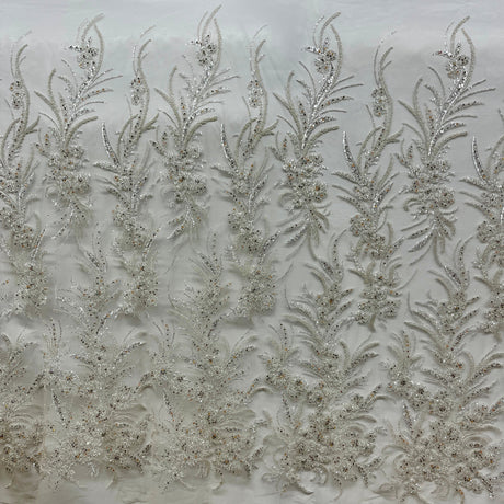 Beaded Embroidered Lace Mesh