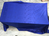 Royal Blue Exquisiteness Polyester Fabric - Royal Blue, Woven, 120" Width (By The Yard)