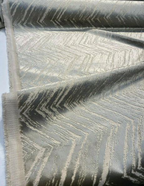 Zermatt Velvet Pearl Upholstery Fabric - Pearl Velvet, Heavyweight, 54" Width (1 Yard)
