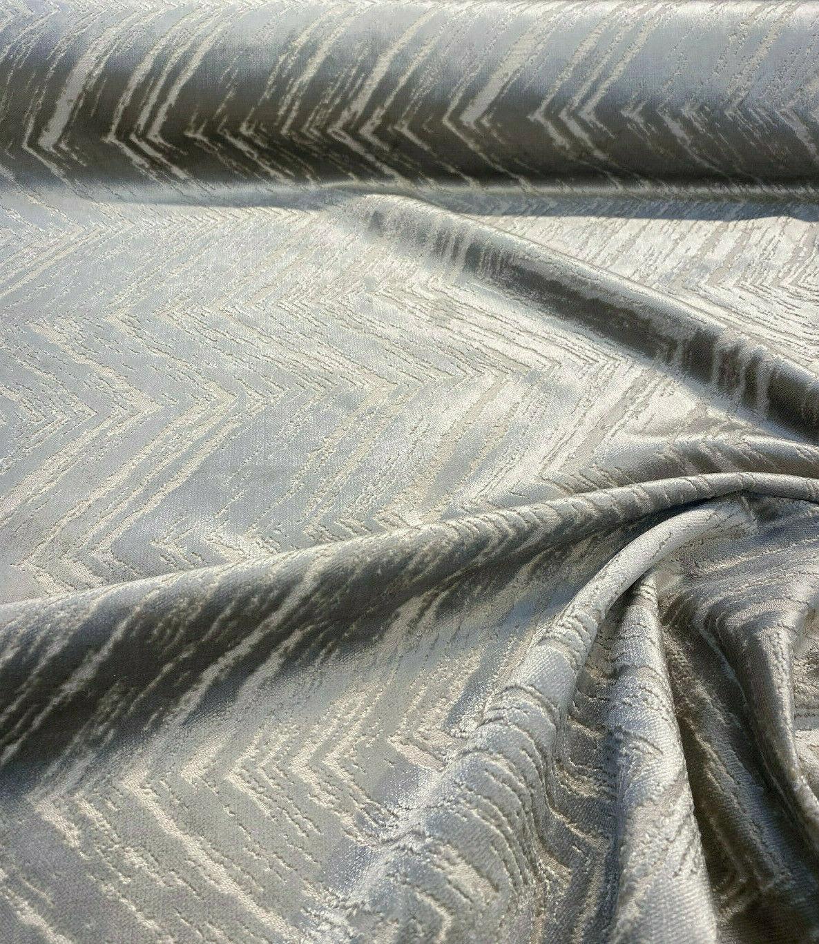 Zermatt Velvet Pearl Upholstery Fabric - Pearl Velvet, Heavyweight, 54" Width (1 Yard)