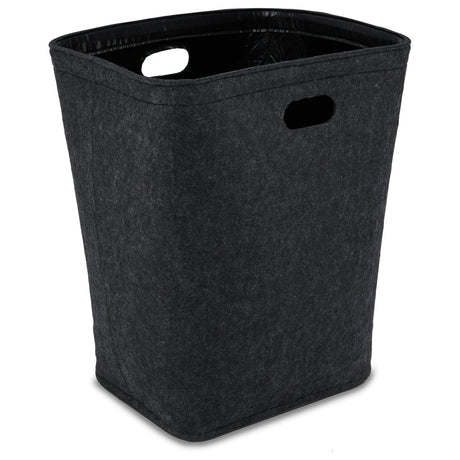 Parker Baby Nursery Laundry Hamper - Large Felt Storage Basket and Baby Hamper for Nursery (Gray)