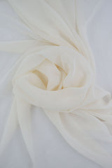 Silky Georgette Solid Woven Fabric