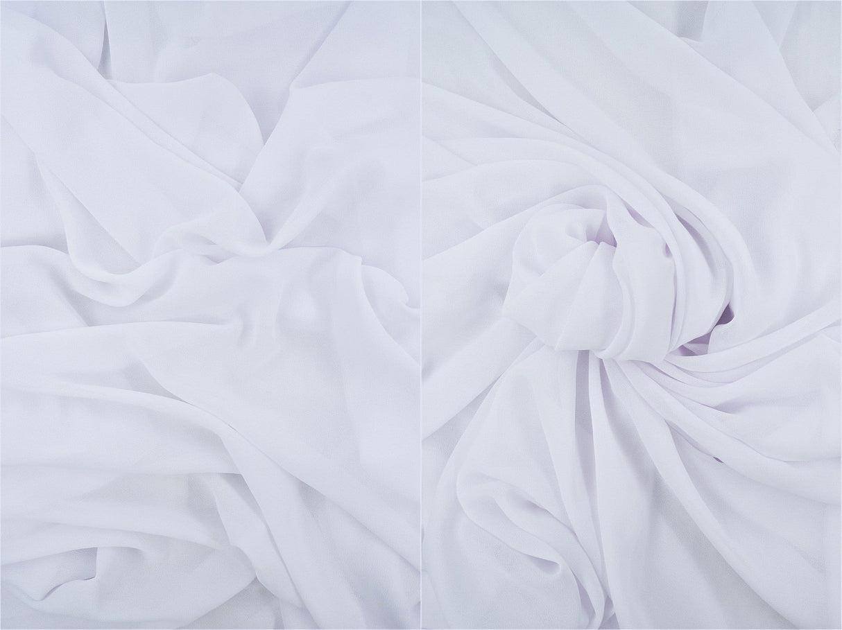 Silky Georgette Solid Woven Fabric