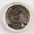 White and Silver Foiled 2-Hole Coconut Button - 74L/47mm