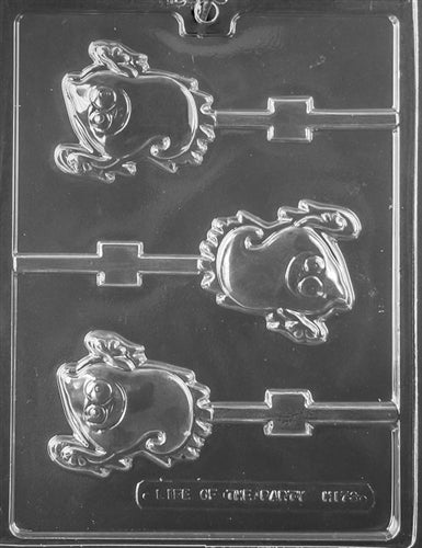 Smiley Ghost Lolly Chocolate Mold
